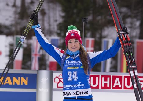 NordicFocus 11.01.2018, Ruhpolding, Germany (GER):Dorothea Wierer (ITA) - IBU world cup biathlon, individual women, Ruhpolding (GER). www.nordicfocus.com. © Manzoni/NordicFocus. Every downloaded picture is fee-liable.