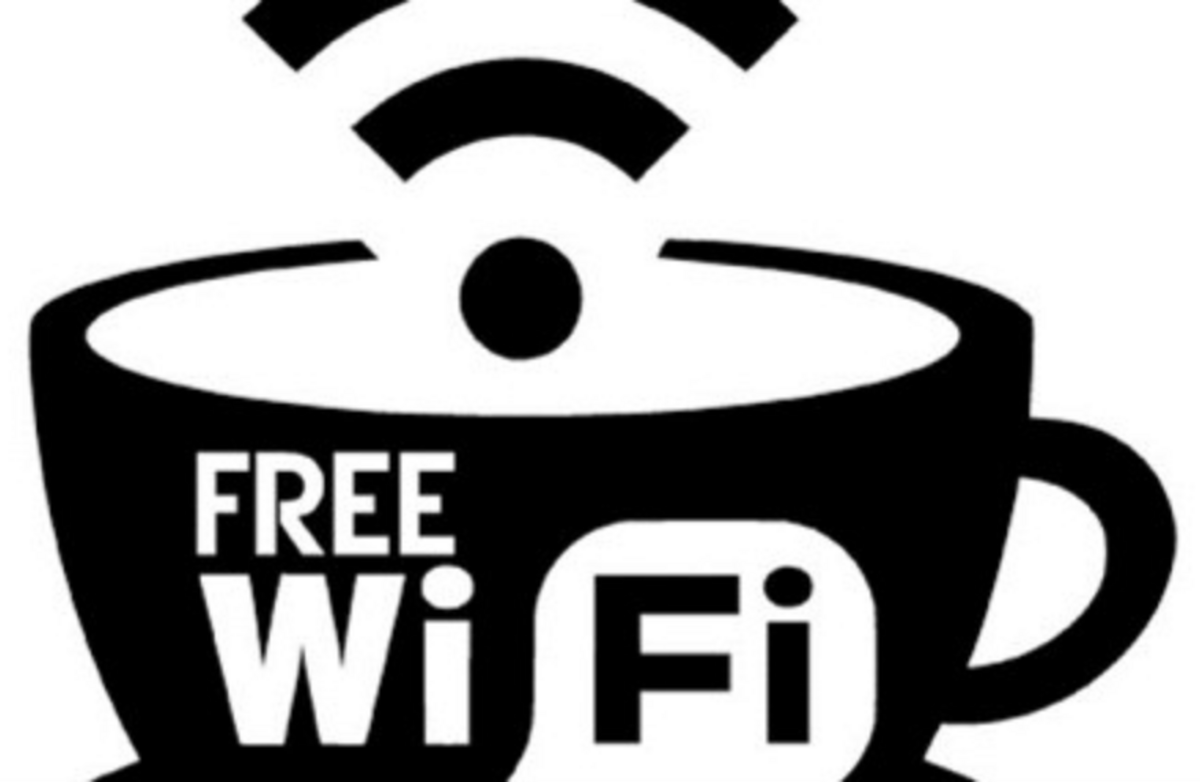 Gratis wifi. Illustrasjonsbilde