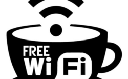 Gratis wifi. Illustrasjonsbilde