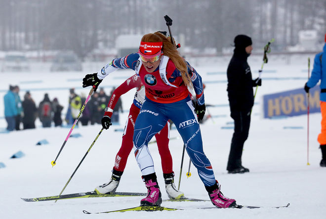 GABRIELA KOUKALOVA, den 28-åriga tjeckiska storstjärnan i skidskytte, kommer inte att åka OS i Pyeongchang. Hon har inte kunnat träna ordentlig på grund av en skada i vaden. Foto/rights: MARCELA HAVLOVA/KEK-stock