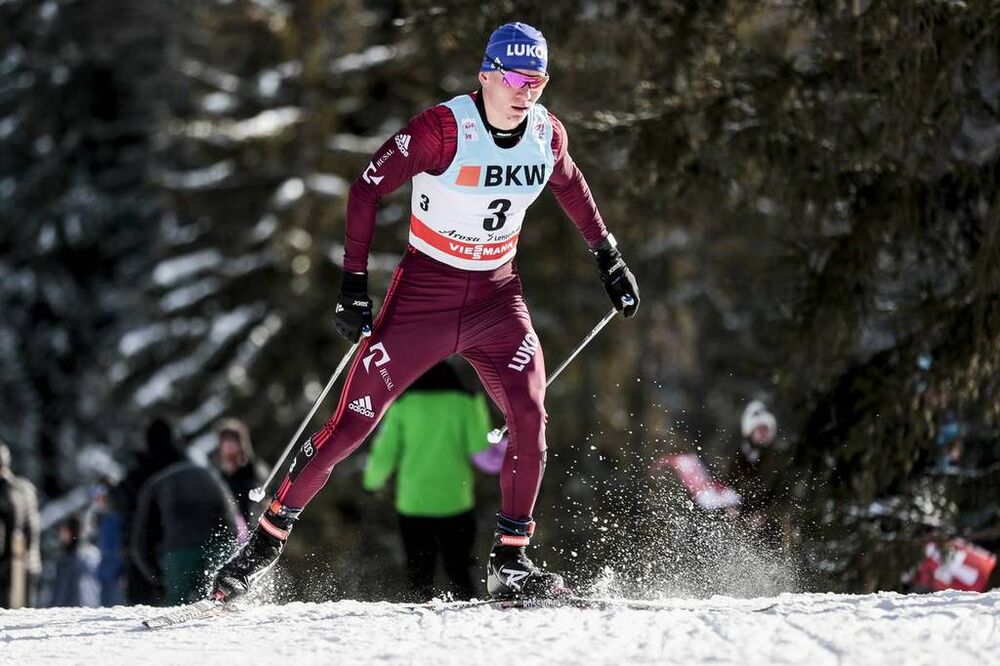 01.01.2018, Lenzerheide, Switzerland (SUI):Alexander Bolshunov (RUS) - FIS world cup cross-country, tour de ski, pursuit men, Lenzerheide (SUI). www.nordicfocus.com. © Modica/NordicFocus. Every downloaded picture is fee-liable.