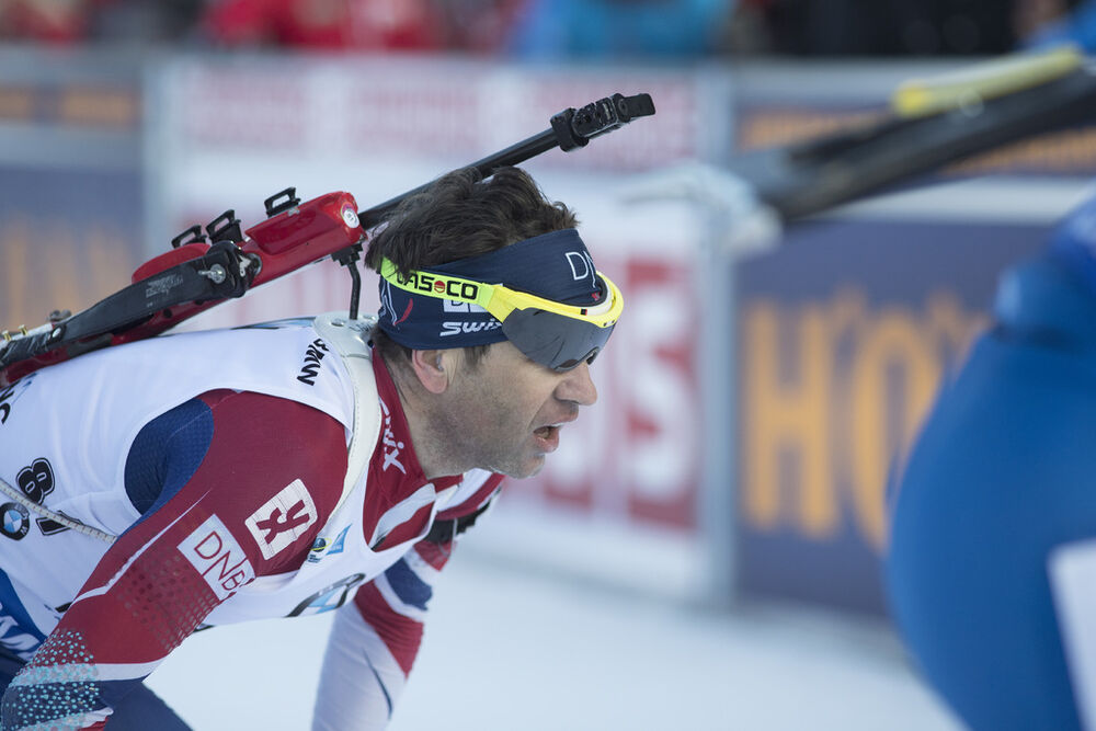 10.01.2018, Ruhpolding, Germany (GER):Ole Einar Bjoerndalen (NOR) -  IBU world cup biathlon, individual men, Ruhpolding (GER). www.nordicfocus.com. © Manzoni/NordicFocus. Every downloaded picture is fee-liable.