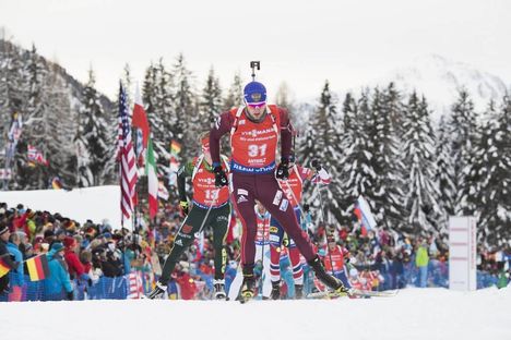 NordicFocus 20.01.2018, Antholz, Italy (ITA):Maxim Tsvetkov (RUS) - IBU world cup biathlon, pursuit men, Antholz (ITA). www.nordicfocus.com. © Manzoni/NordicFocus. Every downloaded picture is fee-liable.
