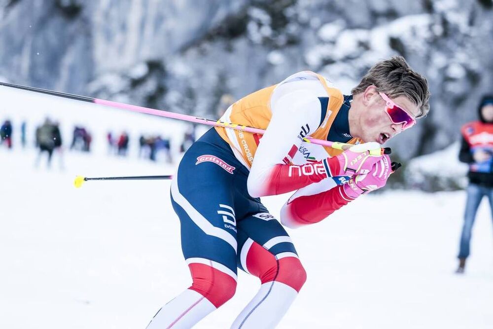 21.01.2018, Planica, Slovenia (SLO):Johannes Hoesflot Klaebo (NOR) - FIS world cup cross-country, 15km men, Planica (SLO). www.nordicfocus.com. © Modica/NordicFocus. Every downloaded picture is fee-liable.