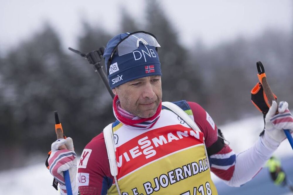 03.01.2018, Oberhof, Germany (GER):Ole Einar Bjoerndalen (NOR) -  IBU world cup biathlon, training, Oberhof (GER). www.nordicfocus.com. © Manzoni/NordicFocus. Every downloaded picture is fee-liable.