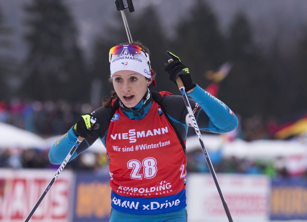 14.01.2018, Ruhpolding, Germany (GER):Anais Chevalier (FRA) -  IBU world cup biathlon, mass women, Ruhpolding (GER). www.nordicfocus.com. © Manzoni/NordicFocus. Every downloaded picture is fee-liable.