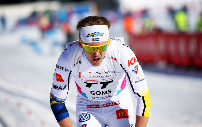 JACOB NYSTEDT var bäste svensk på 10 km klassisk stil vid JVM i Schweiz. Men det blev ingen top-10.placering för Sverige. Foto/rights: KJELL-ERIK KRISTIANSEN/KEK-stock
