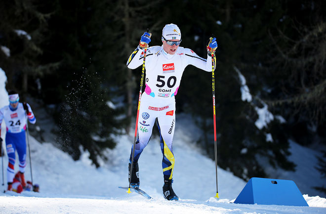 FILIP DANIELSSON, SK Bore på väg mot en 11:e plats på U23-VM:s 15 km klassisk stil. Foto/rights: KJELL-ERIK KRISTIANSEN/KEK-stock