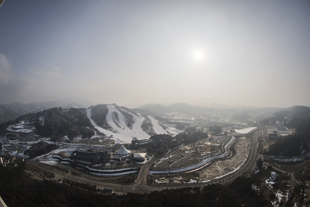 04.03.2017, Pyeong Chang, Korea (KOR):Event Feature: Overview from the Alpensia Ski Jumping Tower over the Alpensia Resort -  IBU world cup biathlon, training, Pyeong Chang (KOR). www.nordicfocus.com. © Manzoni/NordicFocus. Every downloaded picture is f