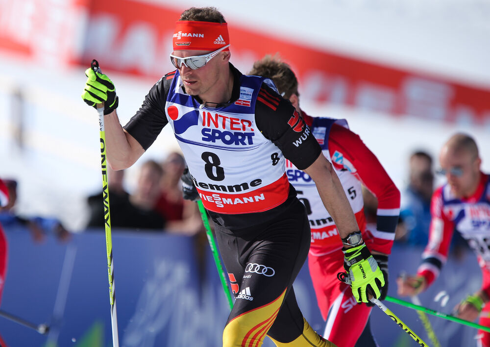 03.03.2013, Val di Fiemme, Italy (ITA): Tobias Angerer (GER), Fischer, One Way, Rottefella, Adidas- FIS nordic world ski championships, cross-country, mass men, Val di Fiemme (ITA). www.nordicfocus.com. © Laiho/NordicFocus. Every downloaded picture is f