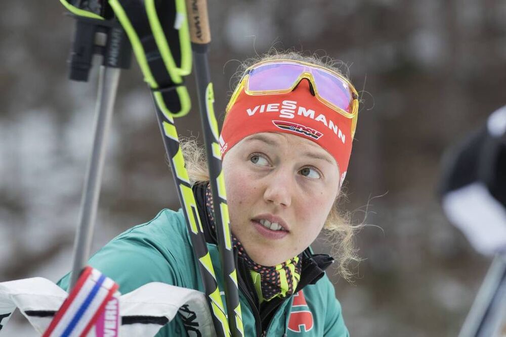 13.01.2018, Ruhpolding, Germany (GER):Laura Dahlmeier (GER) -  IBU world cup biathlon, relay women, Ruhpolding (GER). www.nordicfocus.com. © Manzoni/NordicFocus. Every downloaded picture is fee-liable.