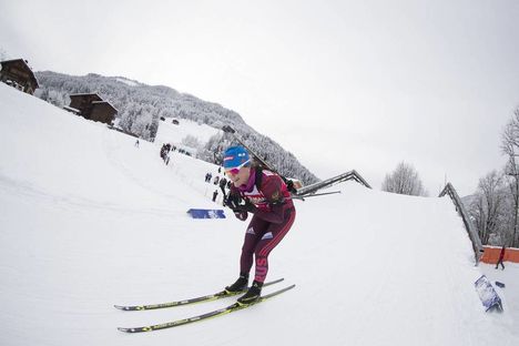 NordicFocus 13.12.2017, Annecy-Le Grand Bornand, France (FRA): Ekaterina Yurlova (RUS) - IBU world cup biathlon, training, Annecy-Le Grand Bornand (FRA). www.nordicfocus.com. © Manzoni/NordicFocus. Every downloaded picture is fee-liable.