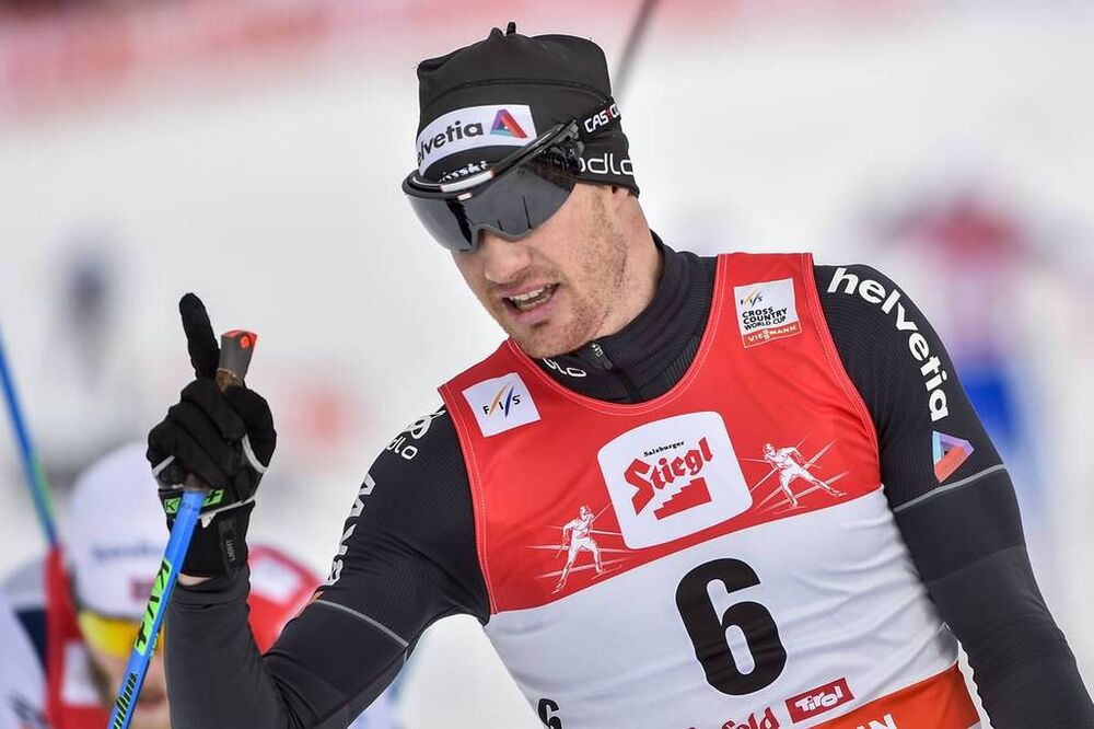 28.01.2018, Seefeld, Austria (AUT):Dario Cologna (SUI) - FIS world cup cross-country, mass men, Seefeld (AUT). www.nordicfocus.com. © Thibaut/NordicFocus. Every downloaded picture is fee-liable.