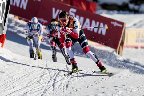 NordicFocus 27.01.2018, Seefeld, Austria (AUT):Johannes Hoesflot Klaebo (NOR) - FIS world cup cross-country, individual sprint, Seefeld (AUT). www.nordicfocus.com. © Modica/NordicFocus. Every downloaded picture is fee-liable.