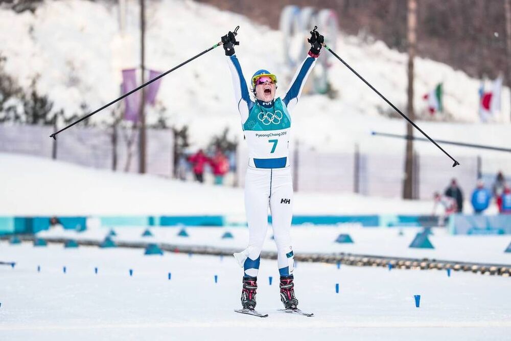 10.02.2018, Pyeongchang, Korea (KOR):Krista Parmakoski (FIN) - XXIII. Olympic Winter Games Pyeongchang 2018, cross-country, skiathlon women, Pyeongchang (KOR). www.nordicfocus.com. © Modica/NordicFocus. Every downloaded picture is fee-liable.