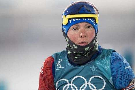 NordicFocus 10.02.2018, Pyeongchang, Korea (KOR):Marie Dorin (FRA) - XXIII. Olympic Winter Games Pyeongchang 2018, biathlon, sprint women, Pyeongchang (KOR). www.nordicfocus.com. © Manzoni/NordicFocus. Every downloaded picture is fee-liable.