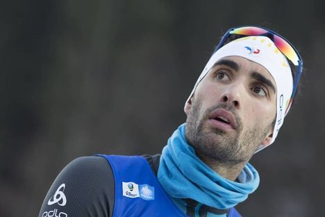 NordicFocus 12.01.2018, Ruhpolding, Germany (GER):Martin Fourcade (FRA) - IBU world cup biathlon, relay men, Ruhpolding (GER). www.nordicfocus.com. © Manzoni/NordicFocus. Every downloaded picture is fee-liable.