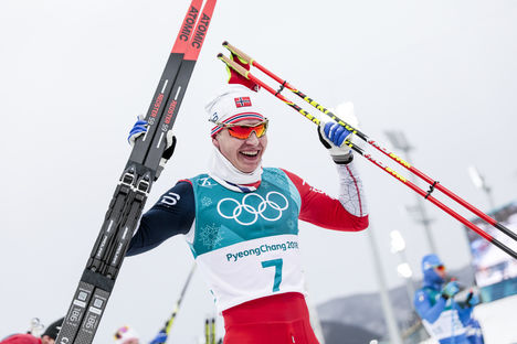 NordicFocus 11.02.2018, Pyeongchang, Korea (KOR):Simen Hegstad Krueger (NOR) - XXIII. Olympic Winter Games Pyeongchang 2018, cross-country, skiathlon men, Pyeongchang (KOR). www.nordicfocus.com. © Modica/NordicFocus. Every downloaded picture is fee-liable.