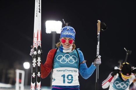 NordicFocus 12.02.2018, Pyeongchang, Korea (KOR):Anais Bescond (FRA) - XXIII. Olympic Winter Games Pyeongchang 2018, biathlon, pursuit women, Pyeongchang (KOR). www.nordicfocus.com. © Manzoni/NordicFocus. Every downloaded picture is fee-liable.