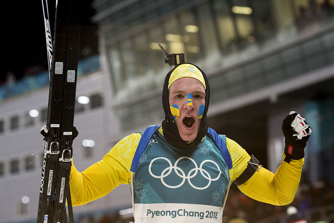 SILVERVRÅÅÅÅÅLET…!!!! Sebastian Samuelsson - fortfarande junior - stod för en bragd och tog OS-silver i skidskyttets jaktstart. Foto: NORDIC FOCUS