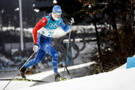 NordicFocus 21.02.2018, Pyeongchang, Korea (KOR):Lucas Chanavat (FRA) - XXIII. Olympic Winter Games Pyeongchang 2018, cross-country, team sprint, Pyeongchang (KOR). www.nordicfocus.com. © Modica/NordicFocus. Every downloaded picture is fee-liable.