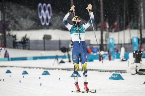 NordicFocus 13.02.2018, Pyeongchang, Korea (KOR):Stina Nilsson (SWE) - XXIII. Olympic Winter Games Pyeongchang 2018, cross-country, individual sprint, Pyeongchang (KOR). www.nordicfocus.com. © Modica/NordicFocus. Every downloaded picture is fee-liable.