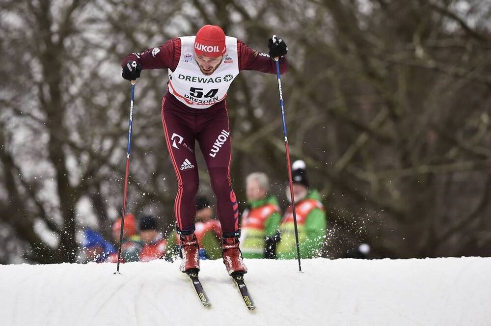 13.01.2018, Dresden, Germany (GER):Artem Maltsev (RUS) - FIS world cup cross-country, individual sprint, Dresden (GER). www.nordicfocus.com. © Thibaut/NordicFocus. Every downloaded picture is fee-liable.