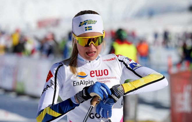FRIDA KARLSSON hade tredje bästa tiden i jaktstarten och slutade 3:a totalt i minitouren som avslutade Skandinaviska cupen i Trondheim. Foto/rights: KJELL-ERIK KRISTIANSEN/KEK-stock