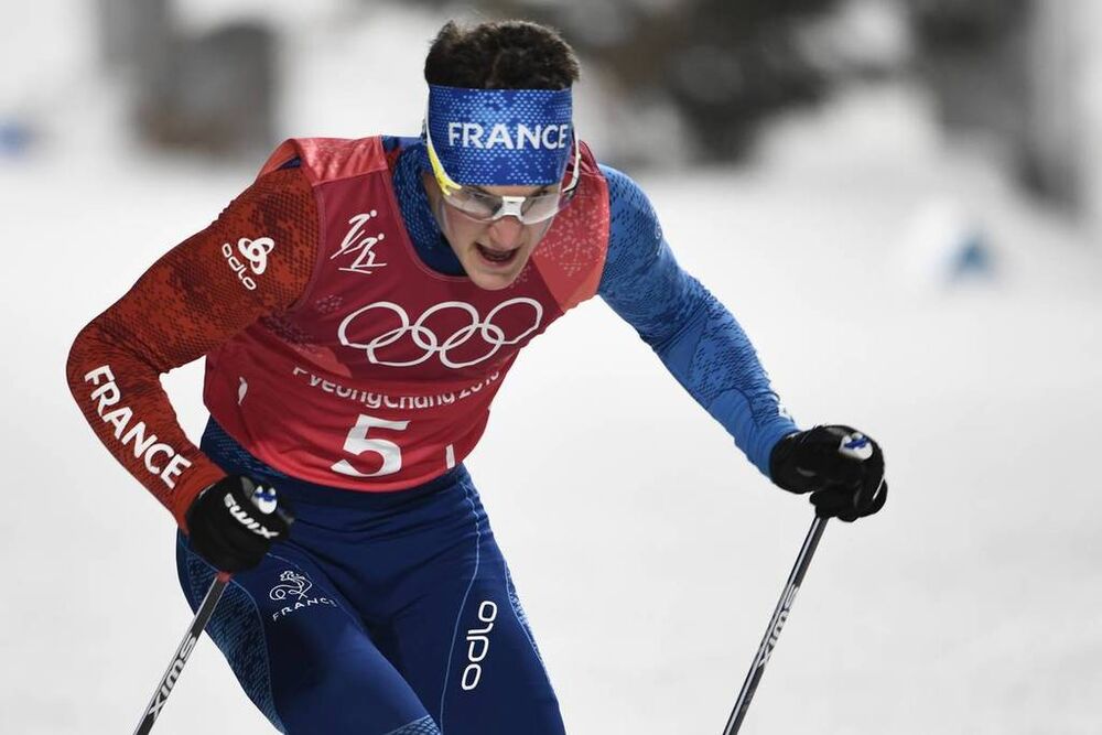 22.02.2018, Pyeongchang, Korea (KOR):Antoine Gerard (FRA) - XXIII. Olympic Winter Games Pyeongchang 2018, nordic combined, team HS140/4x5km, Pyeongchang (KOR). www.nordicfocus.com. © Thibaut/NordicFocus. Every downloaded picture is fee-liable.