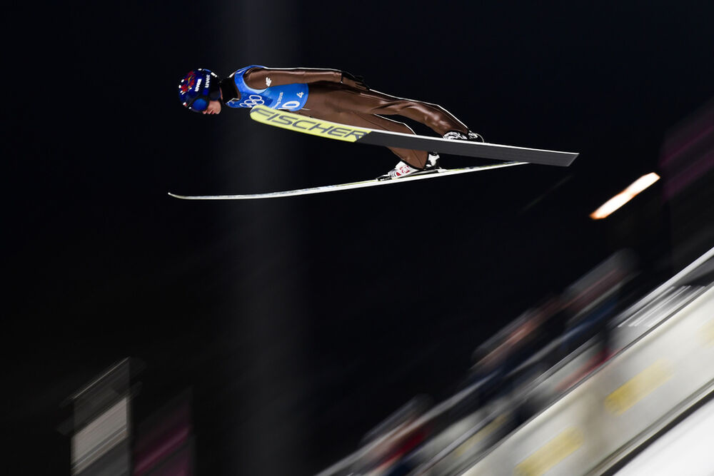 19.02.2018, Pyeongchang, Korea (KOR):Kamil Stoch (POL) - XXIII. Olympic Winter Games Pyeongchang 2018, ski jumping, team HS140, Pyeongchang (KOR). www.nordicfocus.com. © Thibaut/NordicFocus. Every downloaded picture is fee-liable.