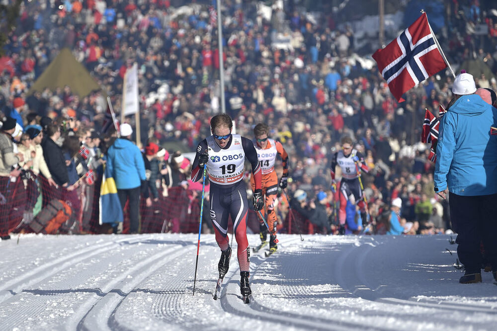 11.03.2017, Oslo, Norway (NOR):Paal Golberg (NOR) - FIS world cup cross-country, mass men, Oslo (NOR). www.nordicfocus.com. © Thibaut/NordicFocus. Every downloaded picture is fee-liable.
