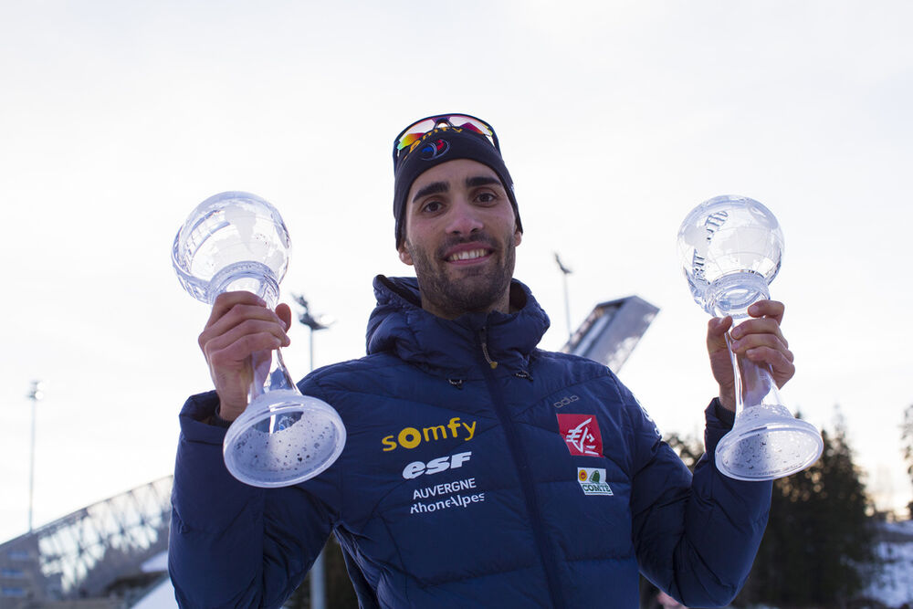 17.03.2017, Oslo, Norway (NOR):Martin Fourcade (FRA) -  IBU world cup biathlon, cups, Oslo (NOR). www.nordicfocus.com. © Manzoni/NordicFocus. Every downloaded picture is fee-liable.