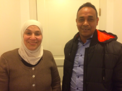 Safaa Al haj Said og Misgna Abrehe er deltakere på foreldreveiledningskurs i Rælingen. Foto: IMDi