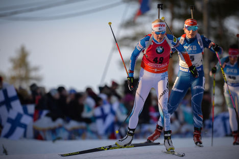 NordicFocus 11.03.2017, Kontiolahti, Finland (FIN):Kaisa Makarainen (FIN) - IBU world cup biathlon, pursuit women, Kontiolahti (FIN). www.nordicfocus.com. © Tumashov/NordicFocus. Every downloaded picture is fee-liable.