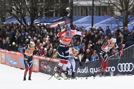 NordicFocus 07.03.2018, Drammen, Norway (NOR):Maiken Caspersen Falla (NOR) - FIS world cup cross-country, individual sprint, Drammen (NOR). www.nordicfocus.com. © Thibaut/NordicFocus. Every downloaded picture is fee-liable.