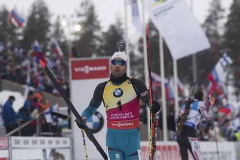 NordicFocus 11.03.2018, Kontiolahti, Finland (FIN):Martin Fourcade (FRA) - IBU world cup biathlon, training, Kontiolahti (FIN). www.nordicfocus.com. © Manzoni/NordicFocus. Every downloaded picture is fee-liable.