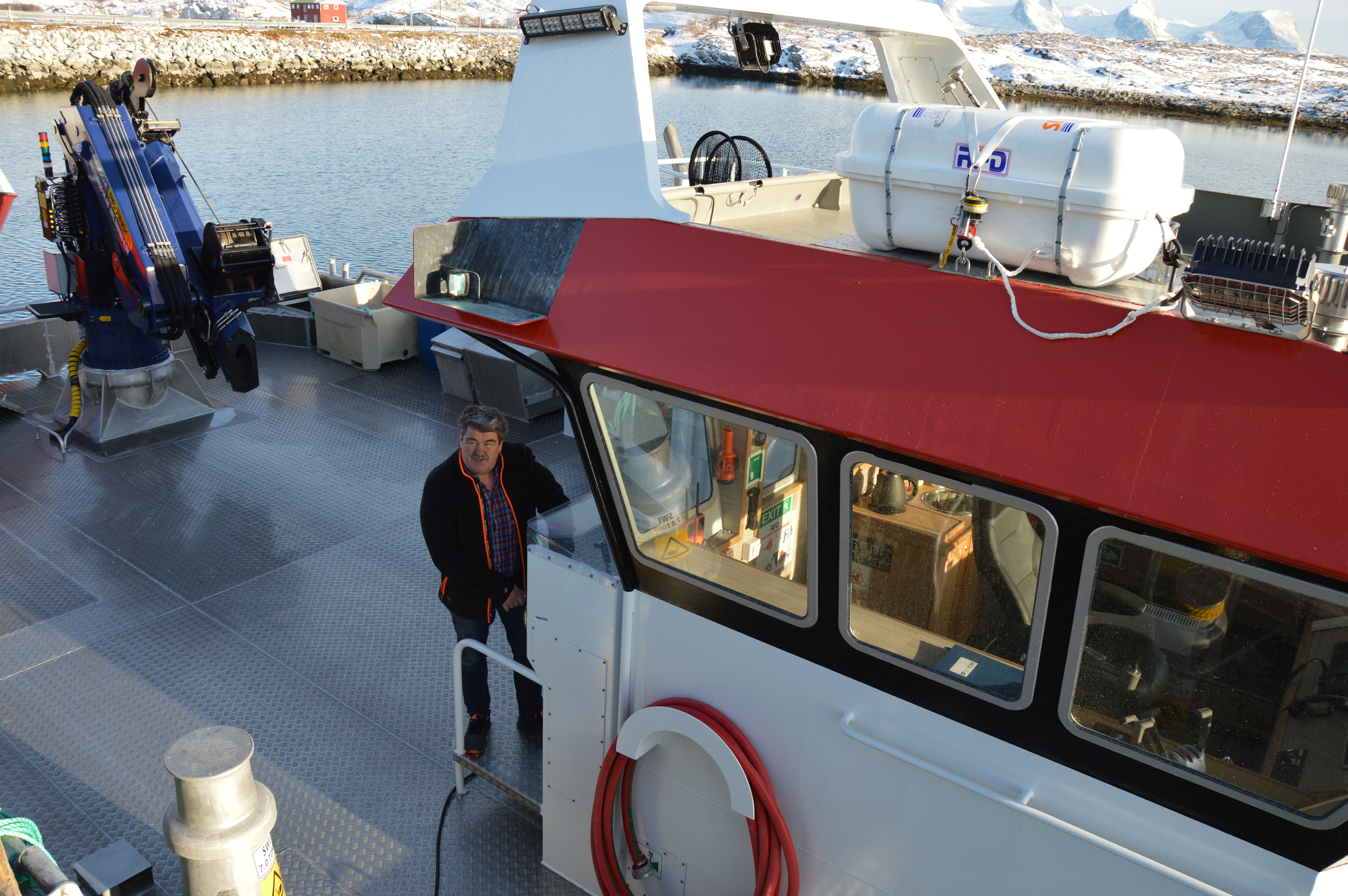 Ny båt til Seløy Sjøfarm_Jan Erik til rors