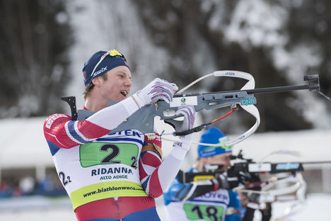 NordicFocus 28.01.2018, Ridnaun, Italy (ITA):Vetle Sjaastad Christiansen (NOR) - IBU Open European championships biathlon, single mixed relay, Ridnaun (ITA). www.nordicfocus.com. © Manzoni/NordicFocus. Every downloaded picture is fee-liable.