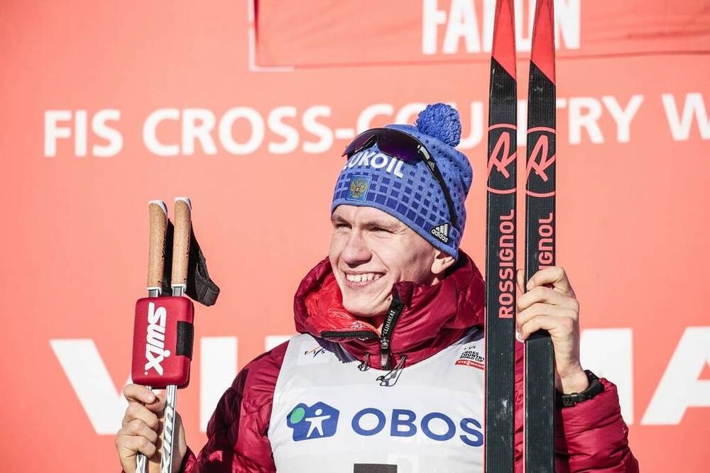 17.03.2018, Falun Sweden (SWE):Alexander Bolshunov (RUS) - FIS world cup cross-country, mass men, Falun (SWE). www.nordicfocus.com. © Modica/NordicFocus. Every downloaded picture is fee-liable.