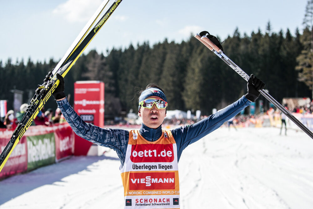 24.03.2018, Schonach, Germany (GER):Akito Watabe (JPN) - FIS world cup nordic combined, individual gundersen HS106/10km, Schonach (GER). www.nordicfocus.com. © Modica/NordicFocus. Every downloaded picture is fee-liable.