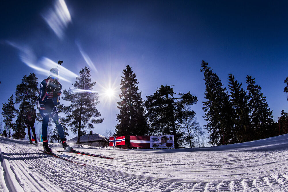 17.03.2018, Oslo, Norway (NOR):Lisa Vittozzi (ITA) - IBU world cup biathlon, relay women, Oslo (NOR). www.nordicfocus.com. © Manzoni/NordicFocus. Every downloaded picture is fee-liable.