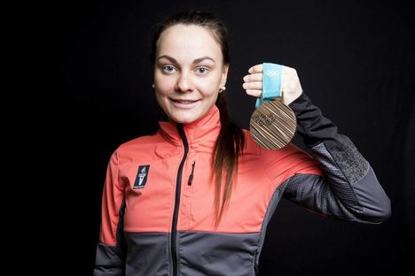 NordicFocus 19.02.2018, Pyeongchang, Korea (KOR):Anastasia Sedova (RUS) - XXIII. Olympic Winter Games Pyeongchang 2018, cross-country, medals, Pyeongchang (KOR). www.nordicfocus.com. © Modica/NordicFocus. Every downloaded picture is fee-liable.