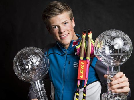 NordicFocus 16.03.2018, Falun Sweden (SWE):Johannes Hoesflot Klaebo (NOR) - FIS world cup cross-country, cups, Falun (SWE). www.nordicfocus.com. © Modica/NordicFocus. Every downloaded picture is fee-liable.