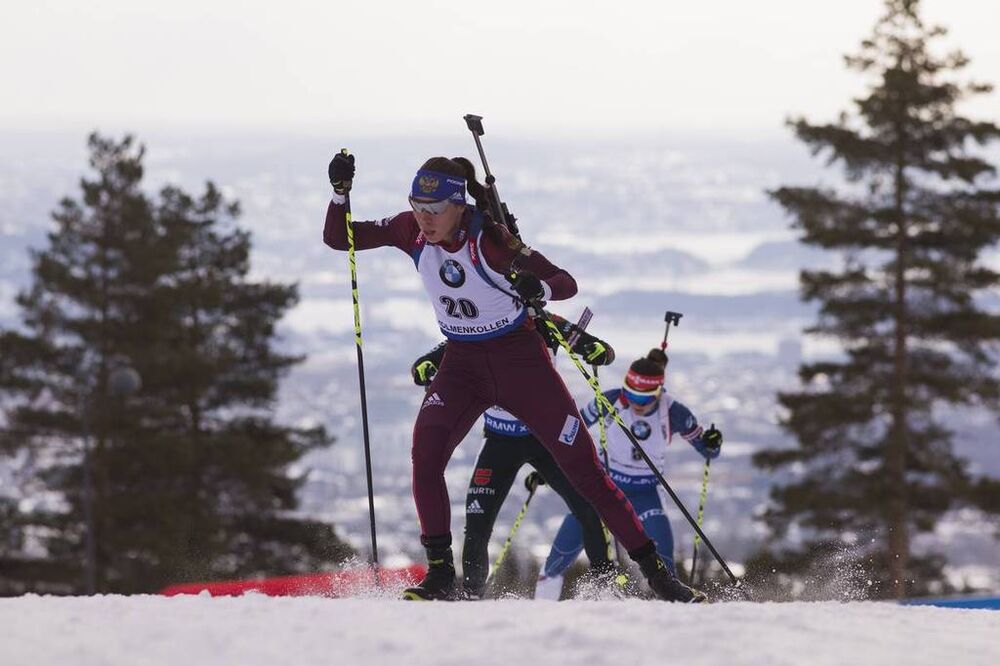 15.03.2018, Oslo, Norway (NOR):Uliana Kaisheva (RUS) - IBU world cup biathlon, sprint women, Oslo (NOR). www.nordicfocus.com. © Manzoni/NordicFocus. Every downloaded picture is fee-liable.
