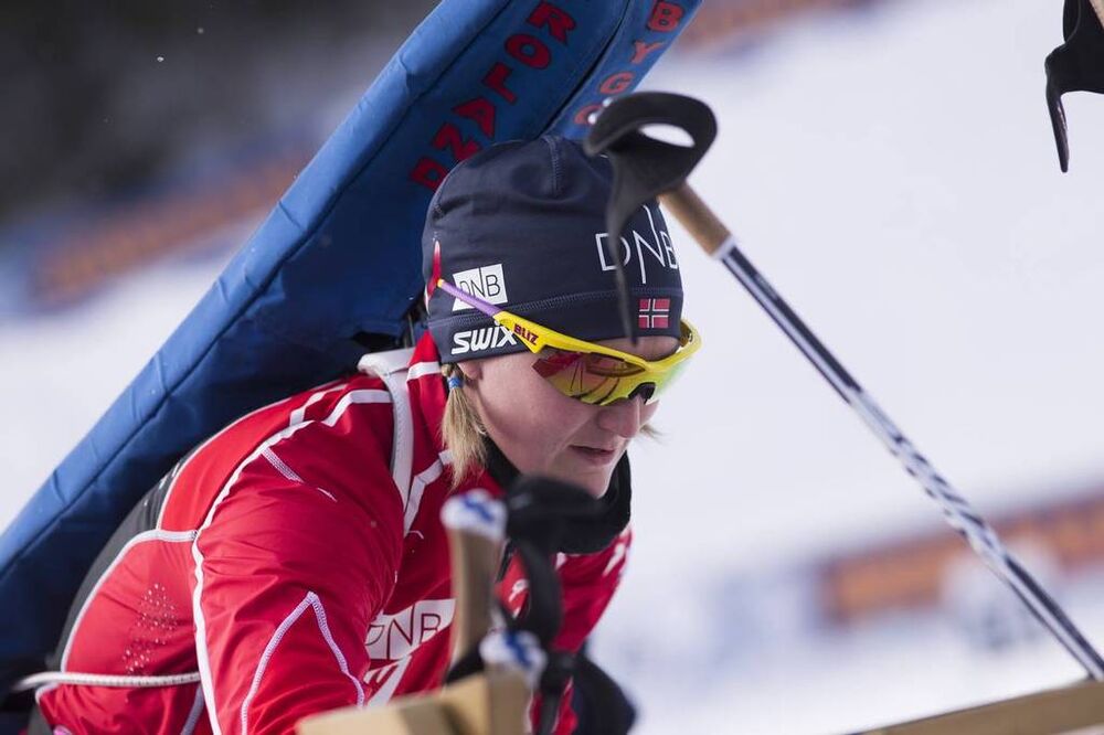 15.03.2018, Oslo, Norway (NOR):Marte Olsbu (NOR) - IBU world cup biathlon, sprint women, Oslo (NOR). www.nordicfocus.com. © Manzoni/NordicFocus. Every downloaded picture is fee-liable.