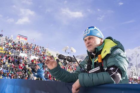 NordicFocus 18.01.2018, Antholz, Italy (ITA):Gerald Hoenig (GER) coach Team Germany - IBU world cup biathlon, sprint women, Antholz (ITA). www.nordicfocus.com. © Manzoni/NordicFocus. Every downloaded picture is fee-liable.