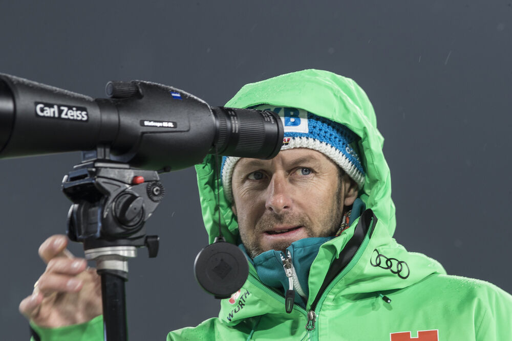 01.03.2017, Pyeong Chang, Korea (KOR):Mark Kirchner (GER) coach Team Germany -  IBU world cup biathlon, training, Pyeong Chang (KOR). www.nordicfocus.com. © Manzoni/NordicFocus. Every downloaded picture is fee-liable.