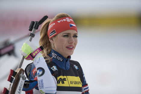 NordicFocus 17.03.2017, Oslo, Norway (NOR):Gabriela Koukalova (CZE) - IBU world cup biathlon, sprint women, Oslo (NOR). www.nordicfocus.com. © Manzoni/NordicFocus. Every downloaded picture is fee-liable.