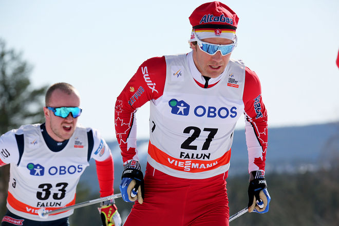 DEVON KERSHAW i sin sista världscuptävling: Världscupfinalen i Falun 2018. Foto/rights: MARCELA HAVLOVA/KEK-stock