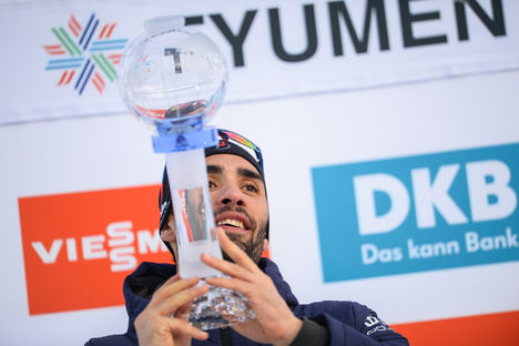 NordicFocus 24.03.2018, Tyumen, Russia (RUS):Martin Fourcade (FRA) - IBU world cup biathlon, cups, Tyumen (RUS). www.nordicfocus.com. © Tumashov/NordicFocus. Every downloaded picture is fee-liable.